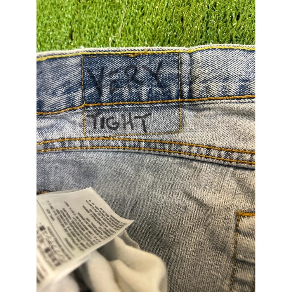 Levis 511 Straight Fit Jeans Mens‎ 36x30 Light Wash Blue Denim Pants 04511-1472